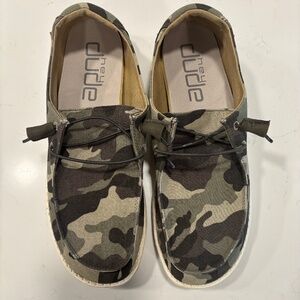 Hey Dude Women's Wendy- Camo Loafers Size 12